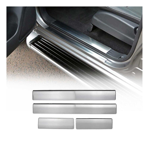 Door Sill Scuff Plate Protector Stainless Steel for Nissan Frontier 2005-2021 - Bazarry Auto