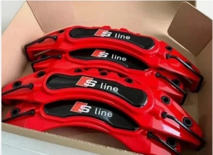 Red S line Car Disc Brake Caliper Covers 4PCS- Universal