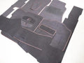 Floor Carpet Set velour for Mercedes W123 Sedan VELOUR BROWN Floor mat 15 pcs
