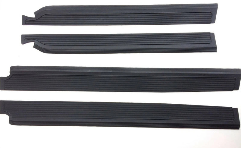 For Mercedes W108 250 280 S SE SEL 300 SEB Black Door Sill Rubber Mat Set 4 Pcs
