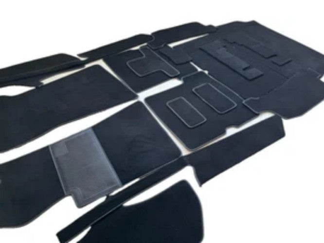 NEW R107 Mercedes Carpet kit for 380SL 450SL 500LS 560SL VELOUR kit 18 pcs BLACK