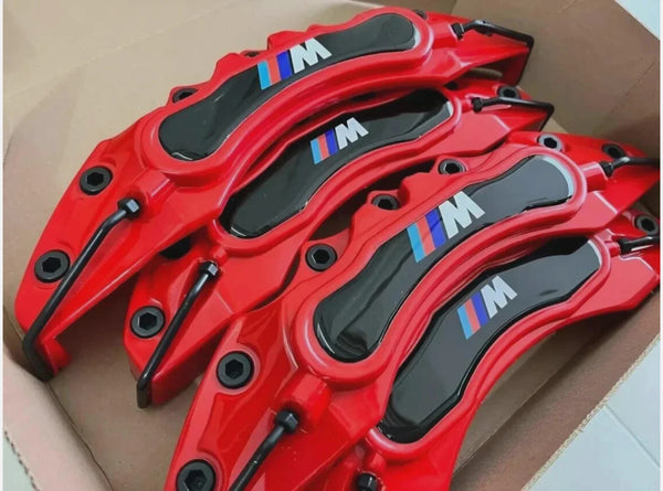 4X Red Brake Caliper Covers 4PCS For BMW 1 2 3 4 5 6 7 Series X1 X3 X5 F G NEW - Bazarry Auto