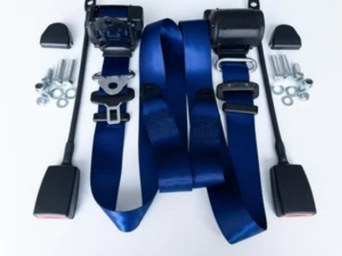 New Automatic 3-point seat belt Mercedes W 110, W 111, W 112, Seatbelt- BLUE