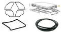 For BMW E39 5 SERIES 1995-2003 Door + Trunk Lid Rubber Sunroof Seal Gasket 6 pcs