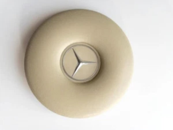 NEW - Mercedes W113 W114 W115 W108 W109 hub pads ivory cream for steering wheel - Bazarry Auto
