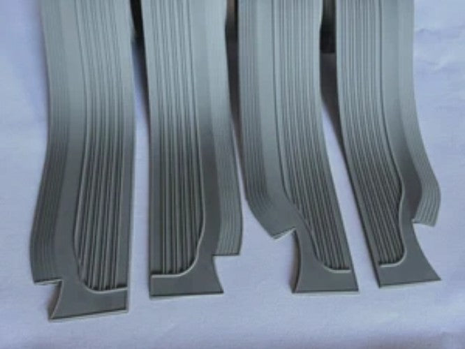 for Mercedes-Benz W114 - W115 Door Rubber Sill Covers, gray, NEW