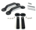NEW PAIR Interior Door Pull Handle Hardware Kit for Porsche 911 930 964RS BLACK