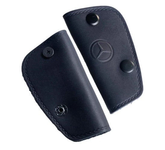 Mercedes Classic Key Cover Holder Genuine Leather 1088900661 Mercedes Benz BLUE