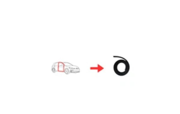RUBBER FRONT DOOR SEAL GASKET VW Golf 6 Golf 7 2008-2017 LH-RH - Bazarry Auto
