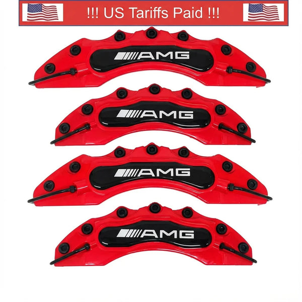 Brake Caliper Covers for Mercedes 4Matic A B C E ML GL AMG GLA GLE CLK 4 matic - Bazarry Auto