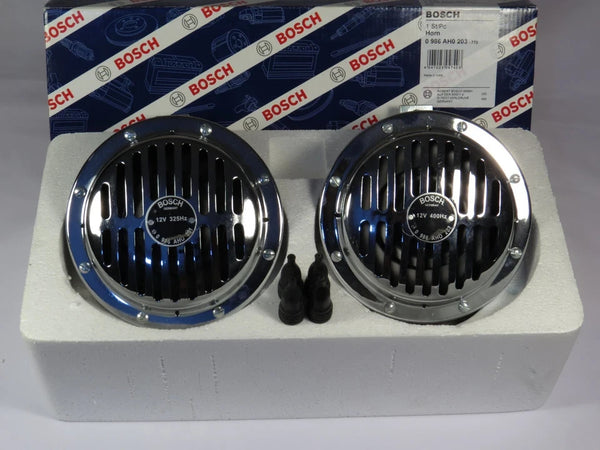 Bosch Grille Chrome Horns Vintage Style VW,Porsche,Mercedes, Bmw, Porsche,Ford - Bazarry Auto