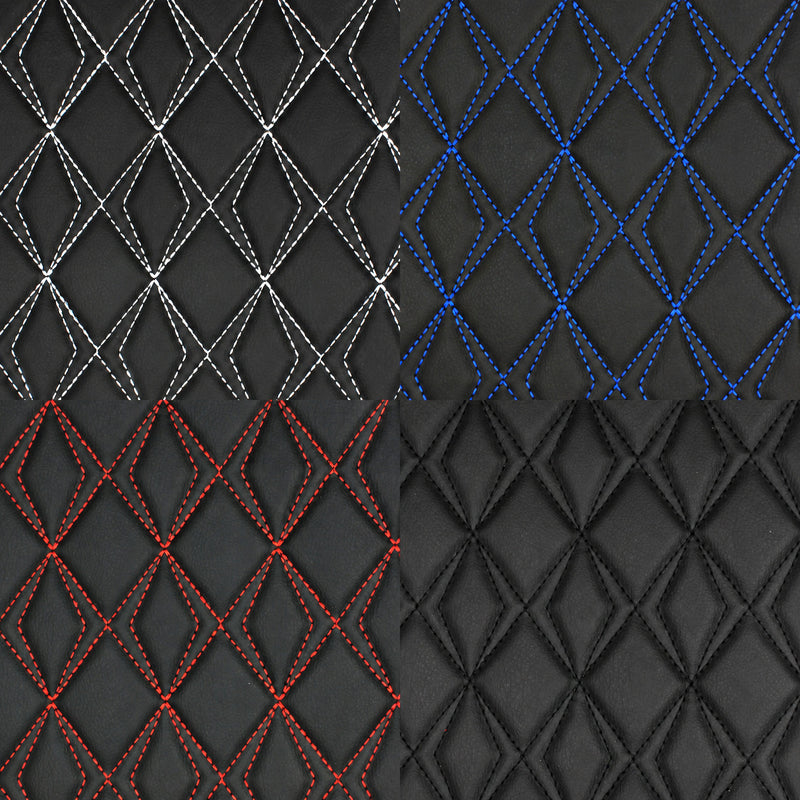 Vinyl Grain Quilted Faux Leather Upholstery Fabric | Butterfly 55