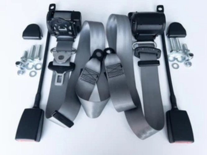 New Automatic 3-point seat belt Mercedes W 110, W 111, W 112, Seatbelt- GRAY