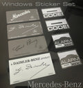 Mercedes Benz CODE W126 W124 W201 R107 Glass Sticker Label