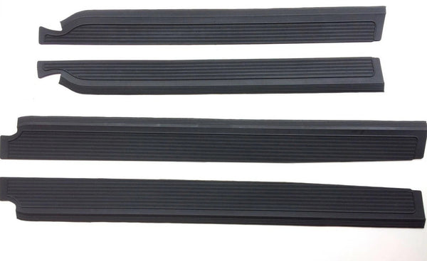 For Mercedes W108 250 280 S SE SEL 300 SEB Black Door Sill Rubber Mat Set 4 Pcs - Bazarry Auto