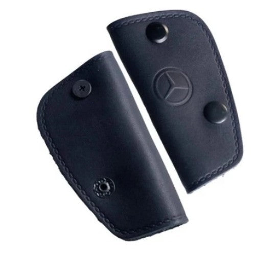 Key Cover Holder  for Mercedes Classic Genuine Leather  Mercedes Benz BLUE