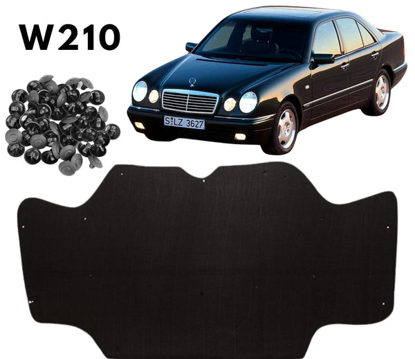 Hood Insulation Liner Panel for Mercedes E Class W210 S210 1995-2003 w-Rivets - Bazarry Auto