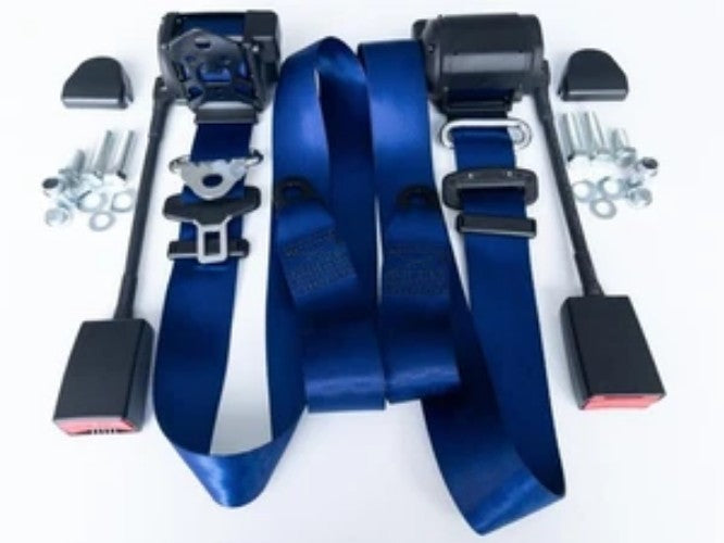 New automatic 3-point seat belt VW Golf 1-3 seat belt VW Golf, - BLUE