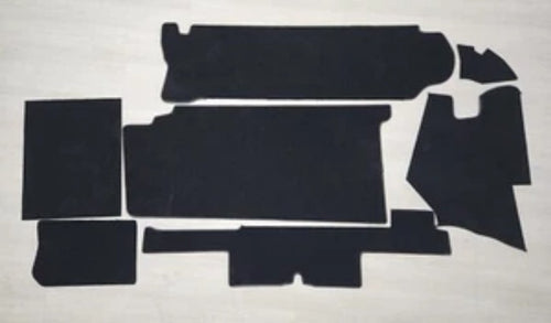 Mercedes R107 Trunk Boot Carpet kit 380SL 450SL 500LS 560SL - VELOUR BLACK