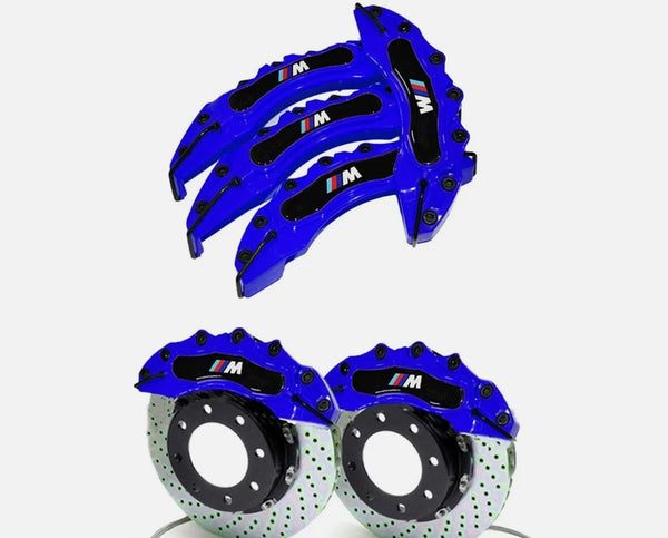 Brake Caliper Covers for BMW X5 X6 X3 G20 G30 F20 F22 F32 E46 E39 E92 4PCS Blue - Bazarry Auto