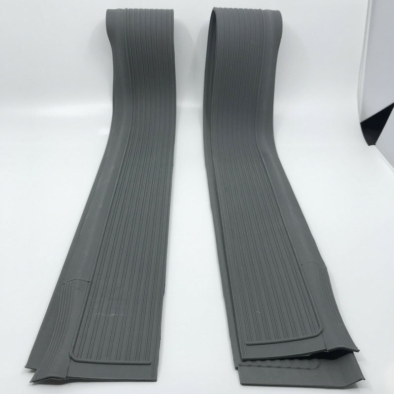 For Mercedes-Benz R107 SL-SLC CLASS Pair Rubber Door Sill COVER Protection -GRAY
