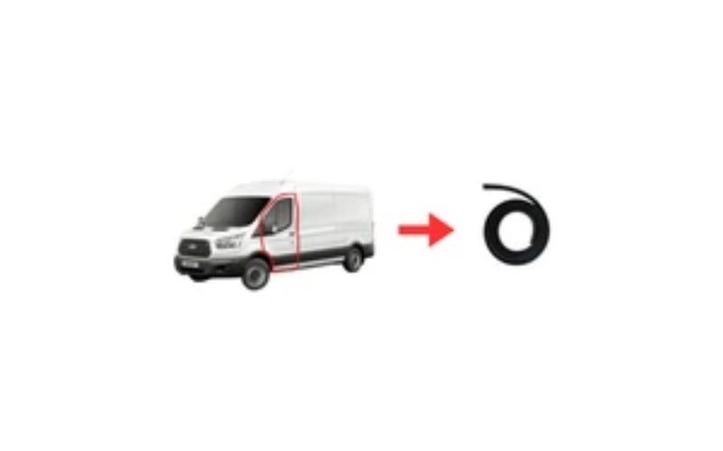 RUBBER FRONT DOOR SEAL GASKET Ford Transit 2 PCS RIGHT AND LEFT 2014-2019