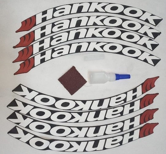 Permanent Tire Lettering stickers Hankook 1,25 - Bazarry Auto