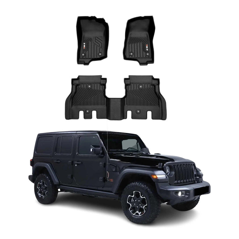 Floor Mats Liner for Jeep Wrangler 2018-2026 Unlimited Heavy Duty