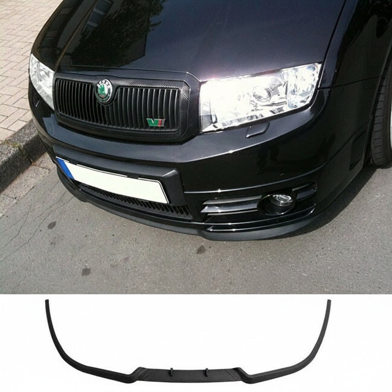 Front Bumper Cup Chin Spoiler Lip Splitter For Skoda Fabia MK1 6Y