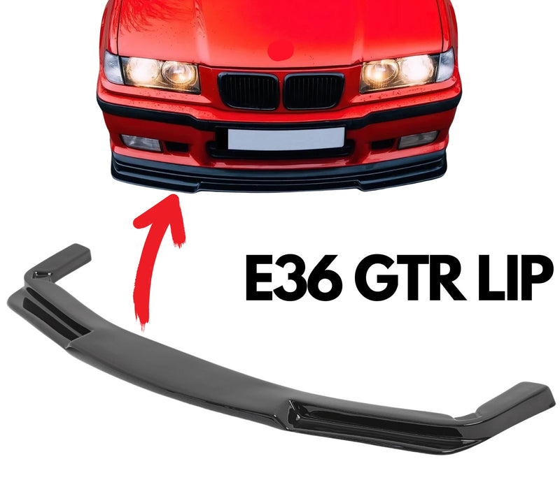 FRONT BUMPER LIP SPOILER FOR BMW E36 M3 GTR STYLE 1991–1998 UPGRADE LOOK