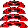 4x S Brake Caliper Covers White Disc Front Rear A3 A4 A6 A8 Q3 Q5  Allroad SET