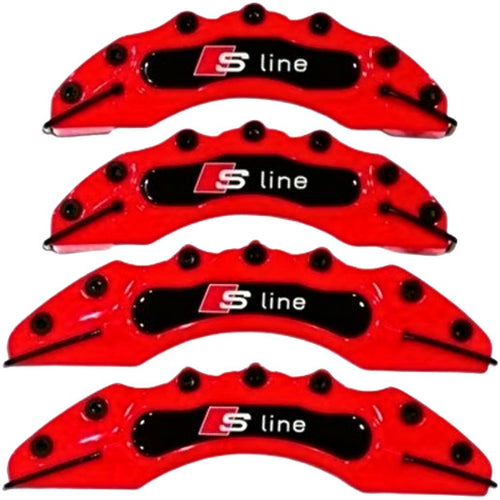 4x S Brake Caliper Covers White Disc Front Rear A3 A4 A6 A8 Q3 Q5  Allroad SET