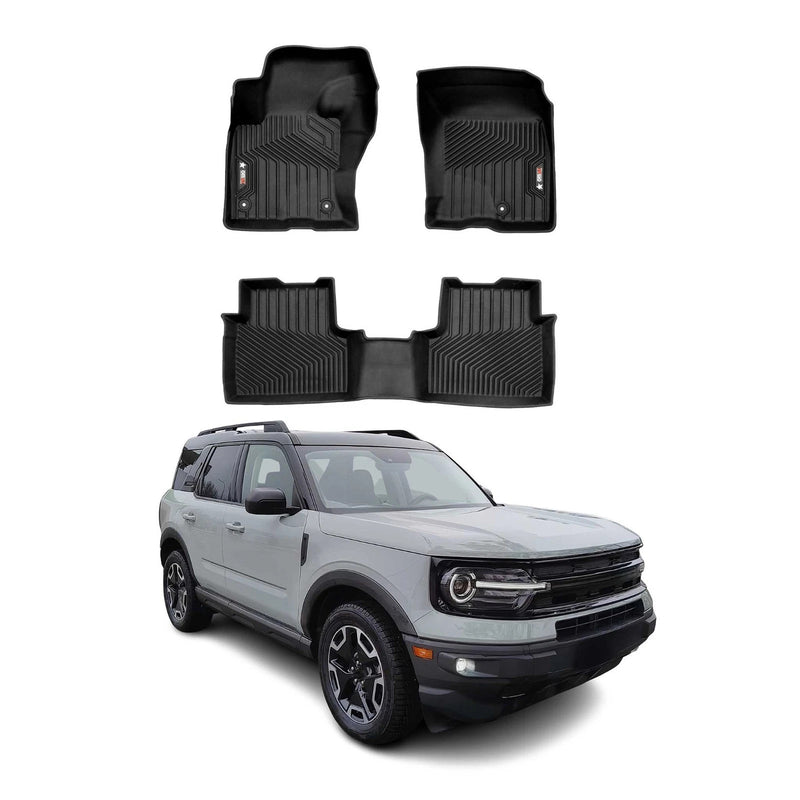 Floor Mats Liner for Ford Bronco Sport 2021-2026 Heavy Duty Black Premium