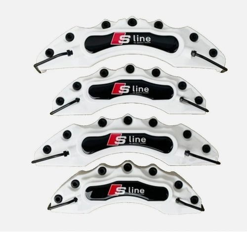 White S line Brake Caliper Covers – Universal Fit (Set of 4) | Front & Rear S
