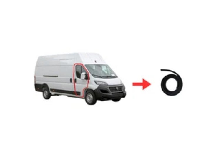 RUBBER FRONT DOOR SEAL GASKET Fiat Ducato 2 PCS RIGHT AND LEFT 2014-2019
