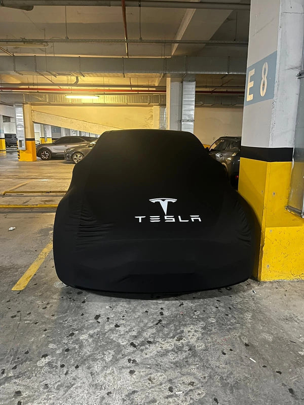 Fits Tesla Models Indoor Car Cover Custom Fit Breathable Fabric - Bazarry Auto