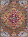 Munao Medallion Modern Polypropylene Area Rug