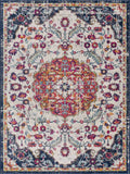 Goyula Ivory Medallion Polypropylene Area Rug